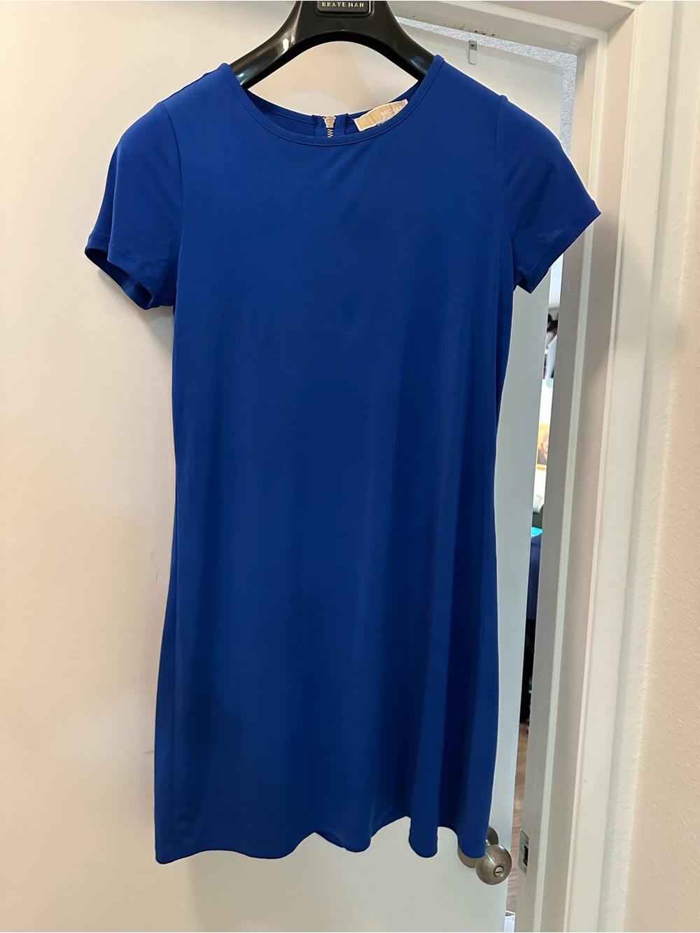 Michael Kors Royal Blue Short Sleeve Shift Dress